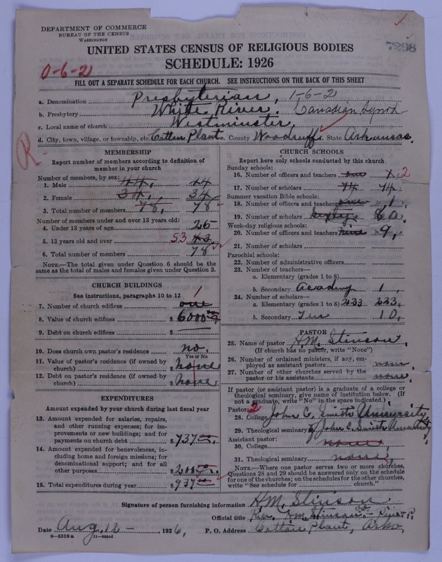 Scan of Presbyterian Church in the United States of America: 7298
