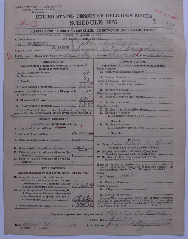 Scan of Reorganized Church of Jesus Christ of Latter Day Saints: 151