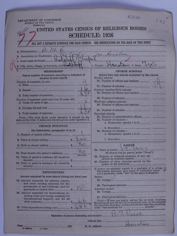 Scan of African Methodist Episcopal Church: 6308