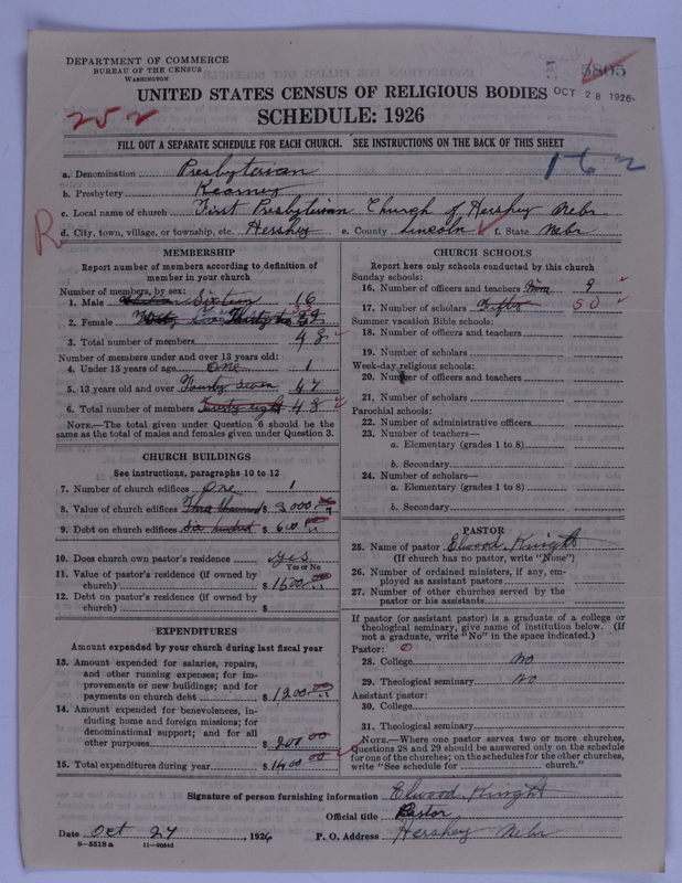 Scan of Presbyterian Church in the United States of America: 5805