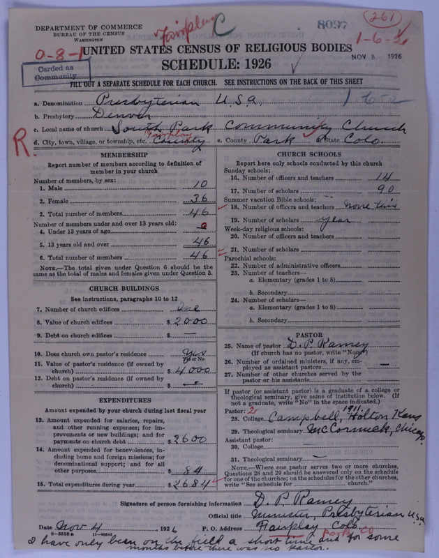 Scan of Presbyterian Church in the United States of America: 8097