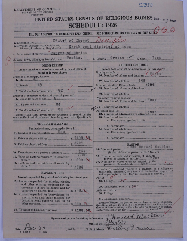 Scan of Disciples of Christ: 2209
