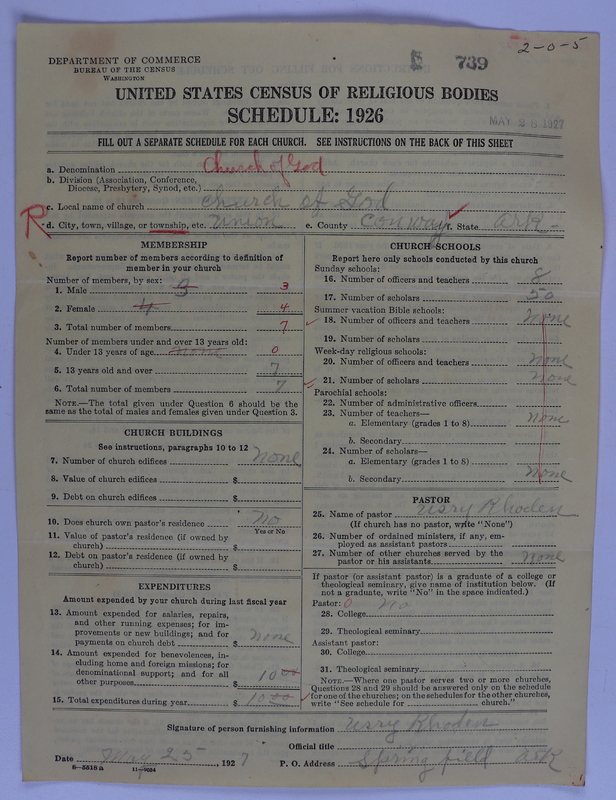 Scan of Church of God (Headquarters, Anderson, Ind.): 739