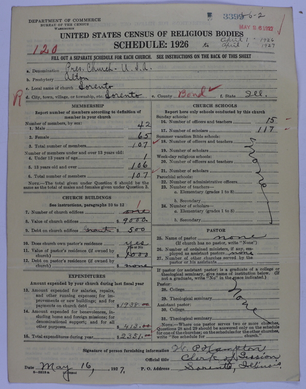Scan of Presbyterian Church in the United States of America: 3399