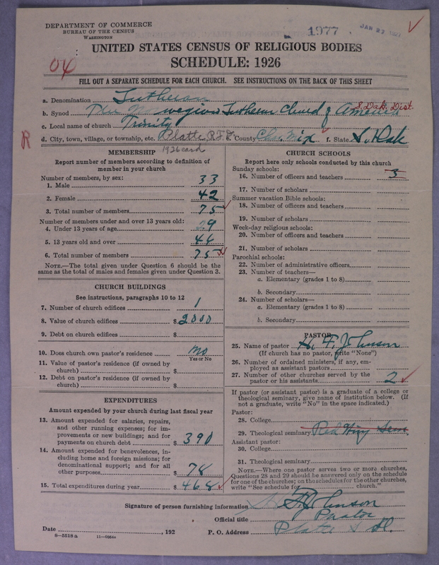 Scan of Norwegian Lutheran Church of America: 1977