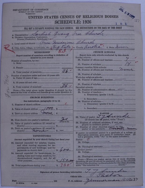 Scan of Swedish Evangelical Free Church of the United States of America: 27