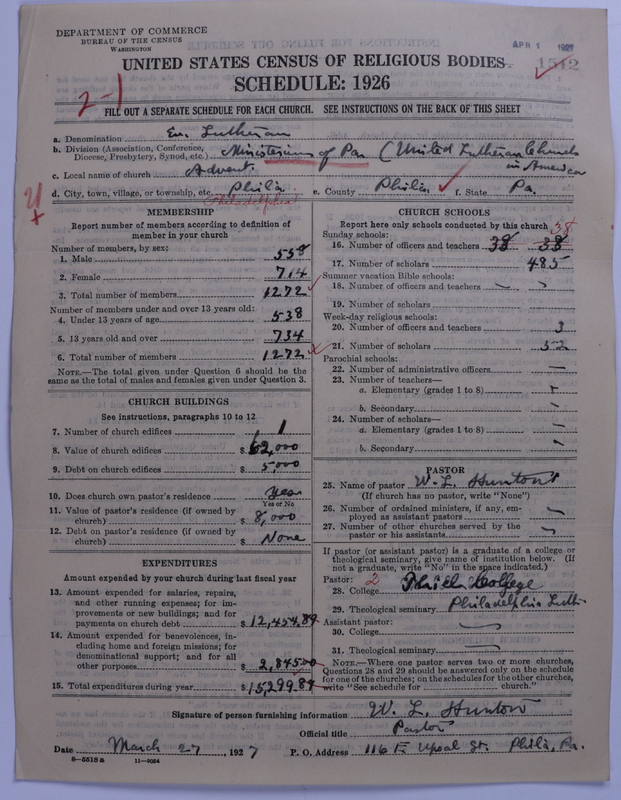 Scan of United Lutheran Church in America: 1512