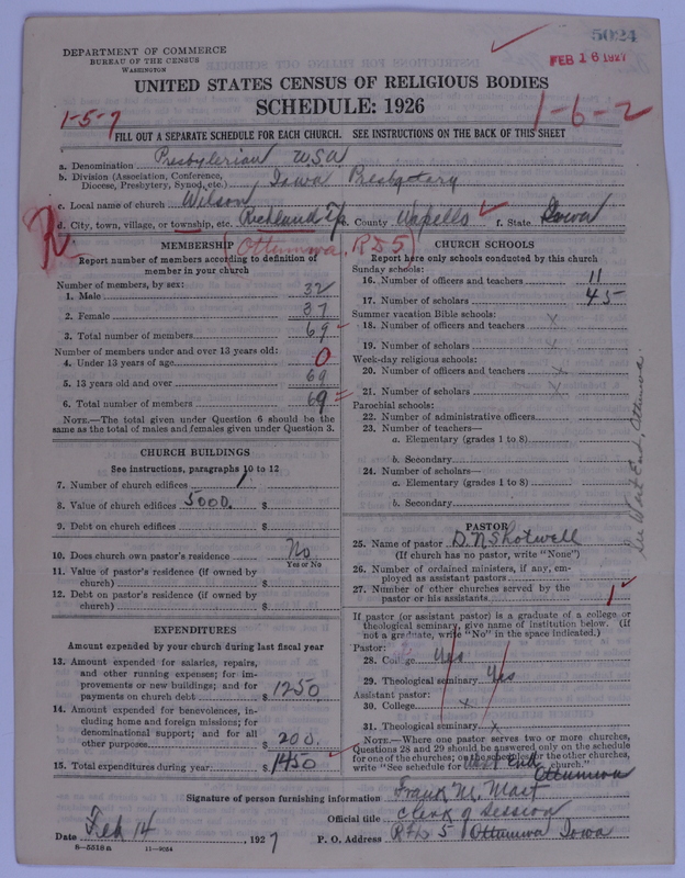Scan of Presbyterian Church in the United States of America: 5024