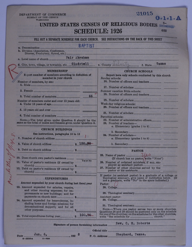 Scan of Negro Baptists: 21015