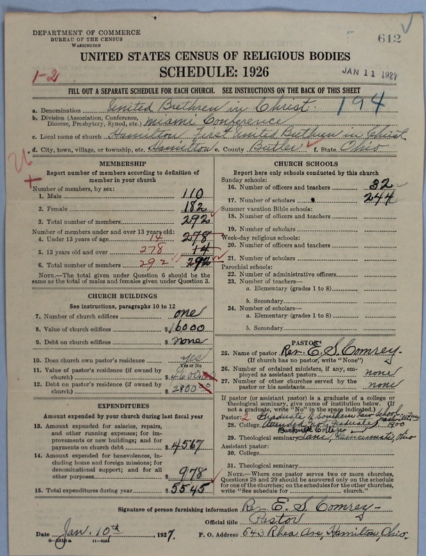 Scan of Church of the United Brethren in Christ: 612