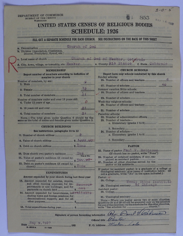 Scan of Church of God (Headquarters, Anderson, Ind.): 853