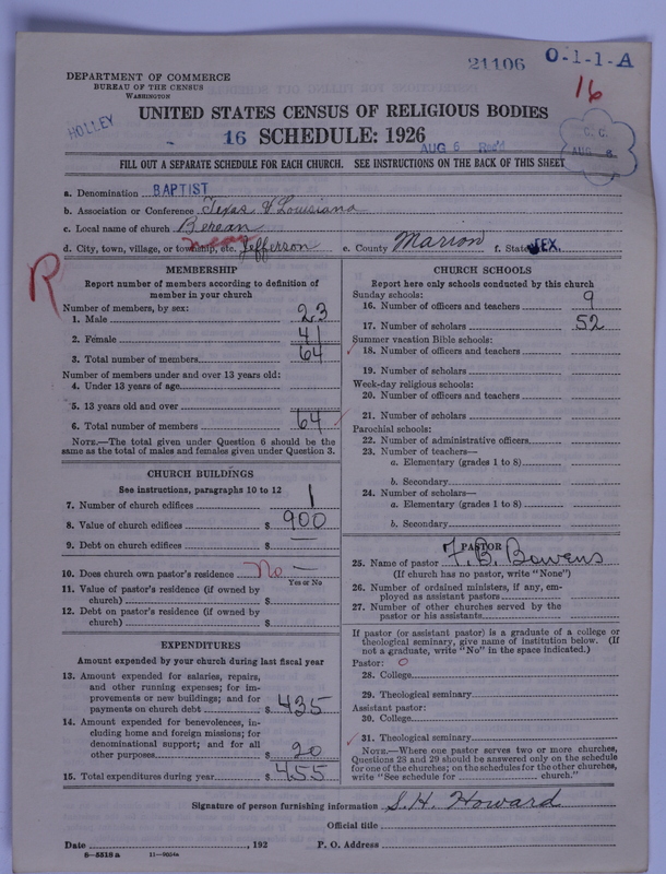 Scan of Negro Baptists: 21106