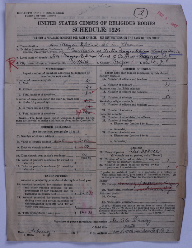 Scan of Free Magyar Reformed Church in America: 2