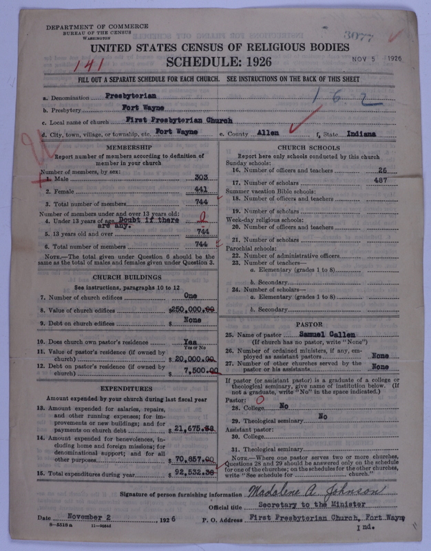 Scan of Presbyterian Church in the United States of America: 3077