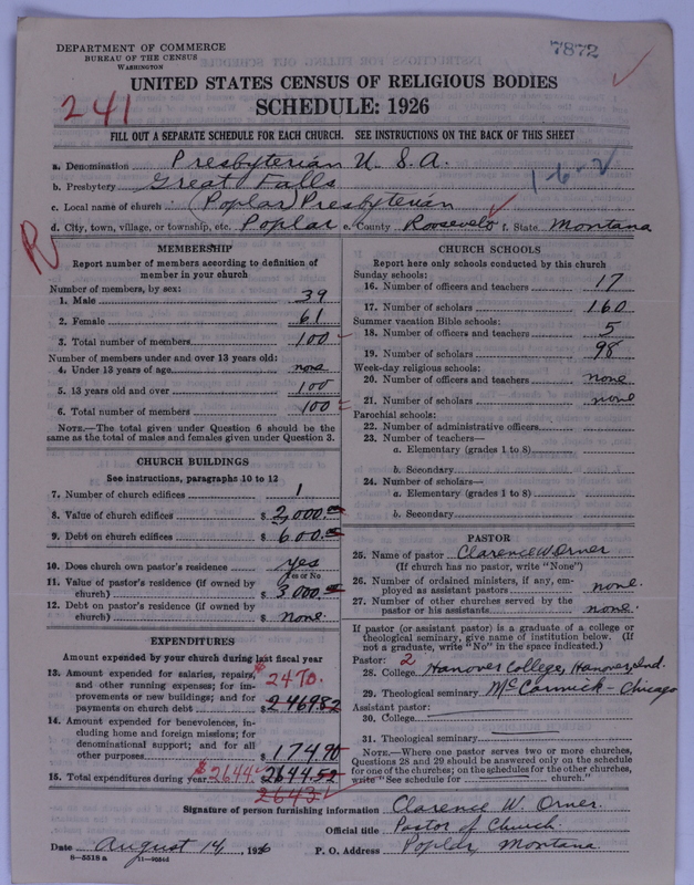 Scan of Presbyterian Church in the United States of America: 7872