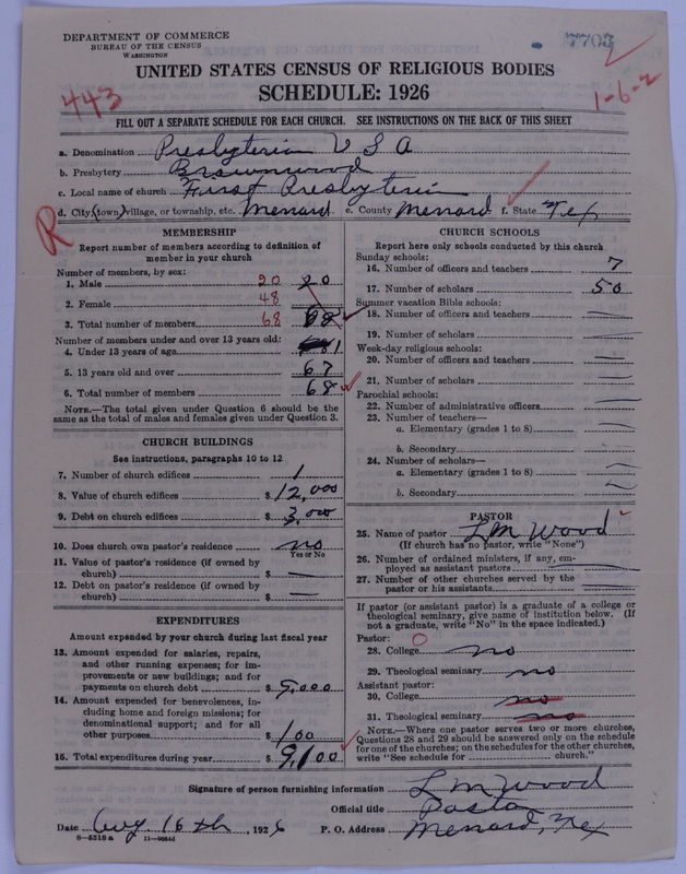Scan of Presbyterian Church in the United States of America: 7703
