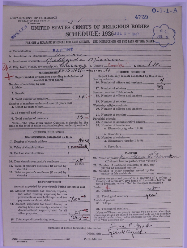 Scan of Negro Baptists: 4739