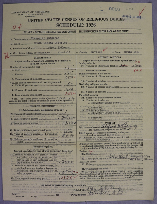 Scan of Norwegian Lutheran Church of America: 2016