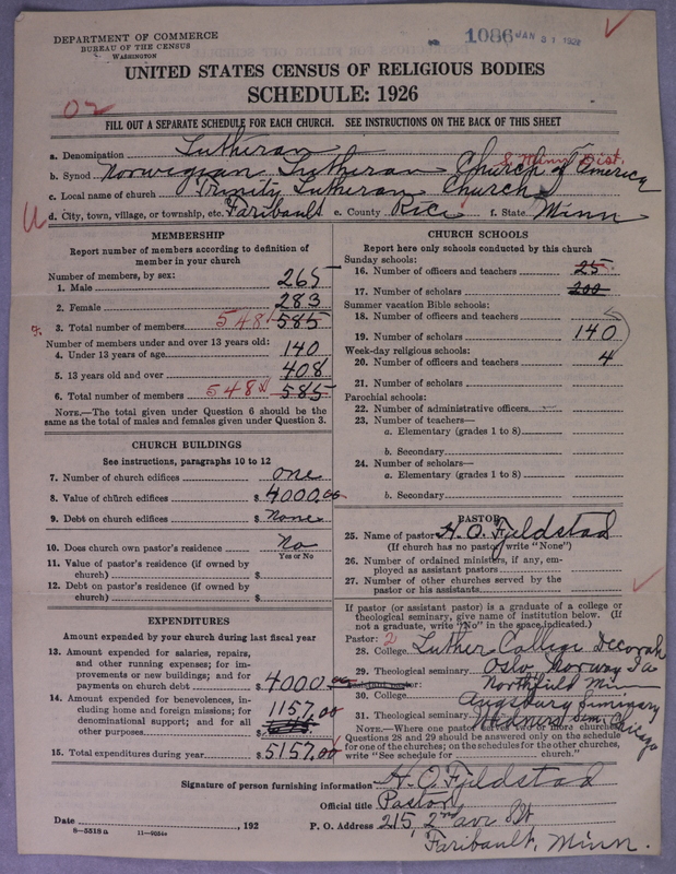 Scan of Norwegian Lutheran Church of America: 1086