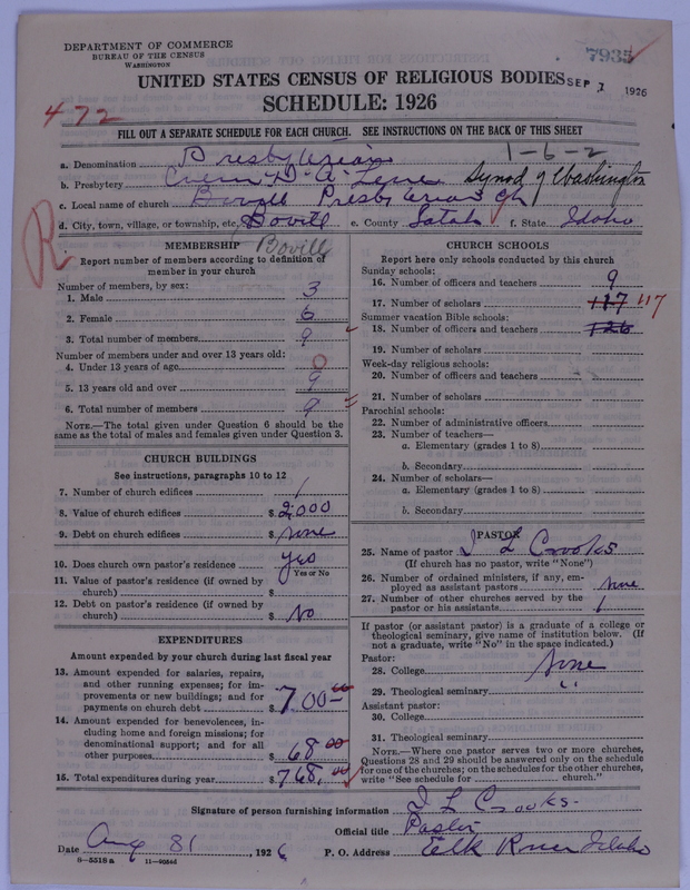 Scan of Presbyterian Church in the United States of America: 7935
