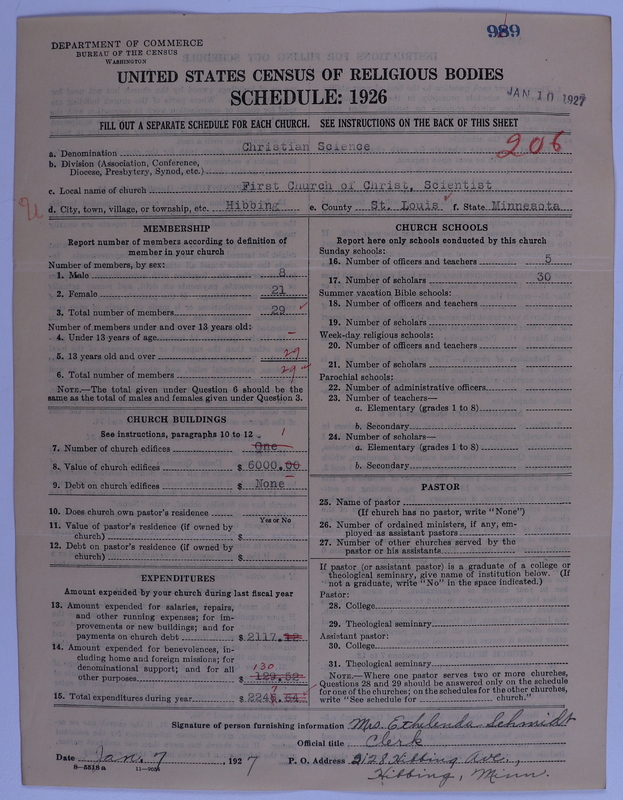 Scan of Church of Christ, Scientist: 989