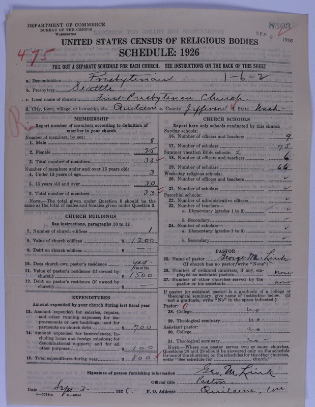 Scan of Presbyterian Church in the United States of America: 8303