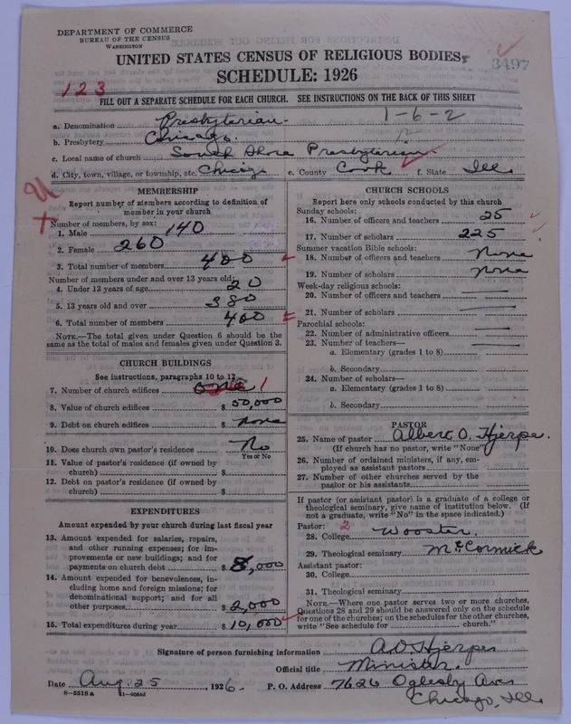Scan of Presbyterian Church in the United States of America: 3497