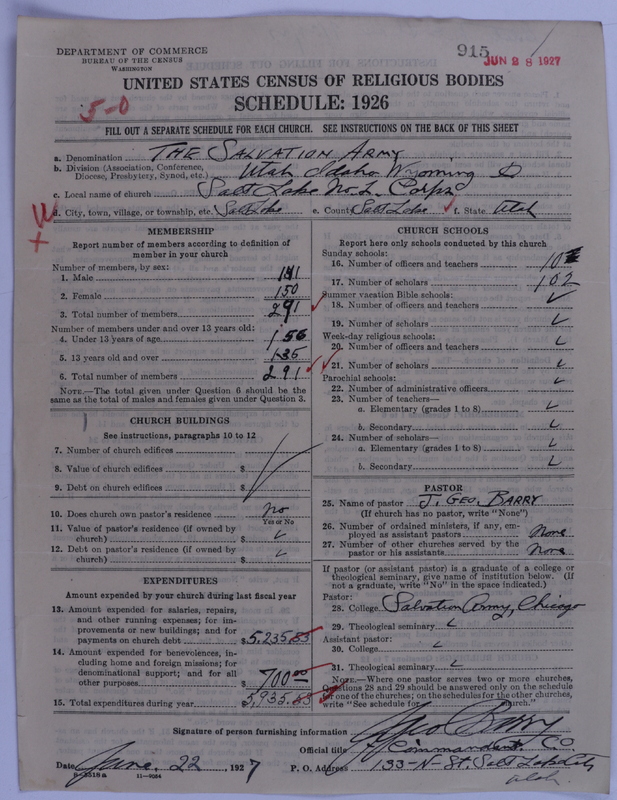 Scan of Salvation Army: 915