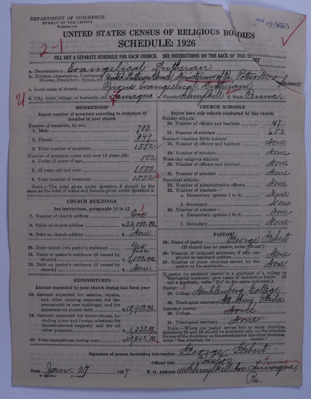 Scan of United Lutheran Church in America: 1575