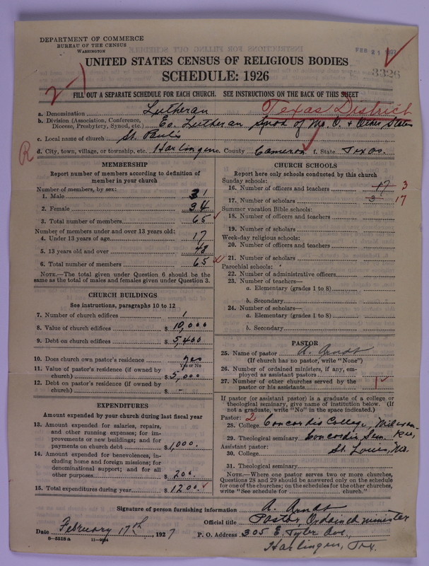 Scan of Evangelical Lutheran Synodical Conference of America: Evangelical Lutheran Synod of Missouri, Ohio, and Other States: 3326