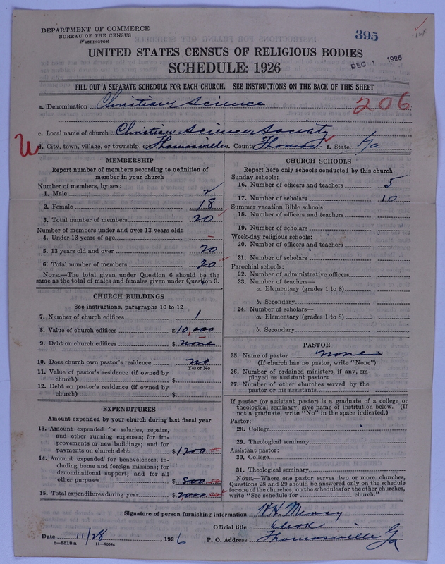 Scan of Church of Christ, Scientist: 395