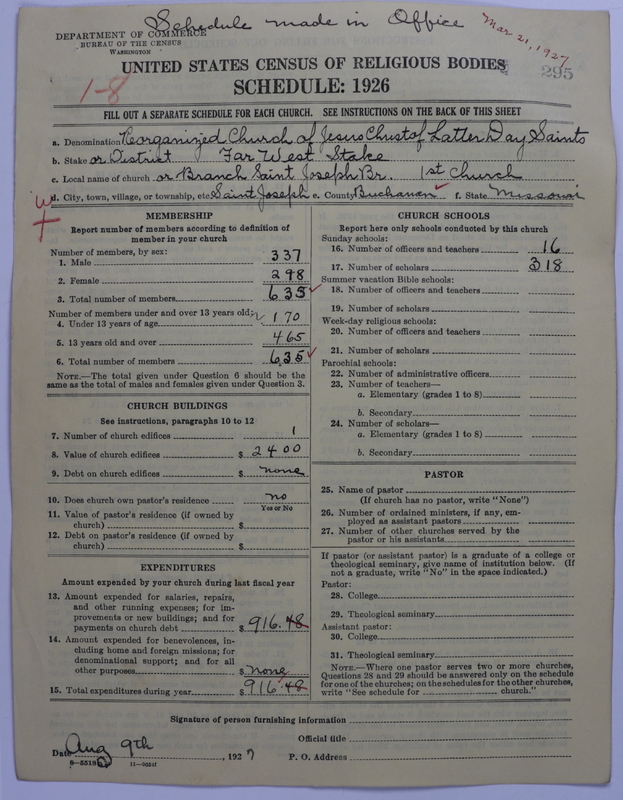 Scan of Reorganized Church of Jesus Christ of Latter Day Saints: 295