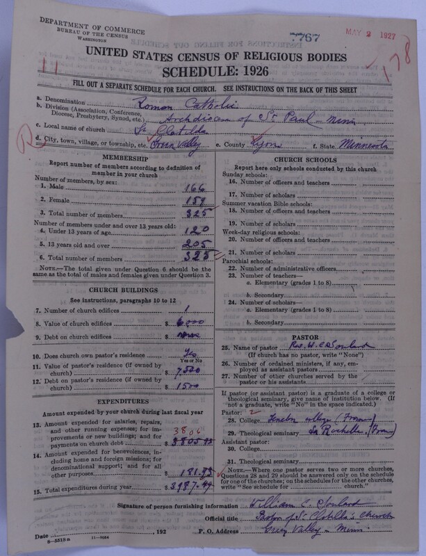 Scan of Roman Catholic Church: 7767