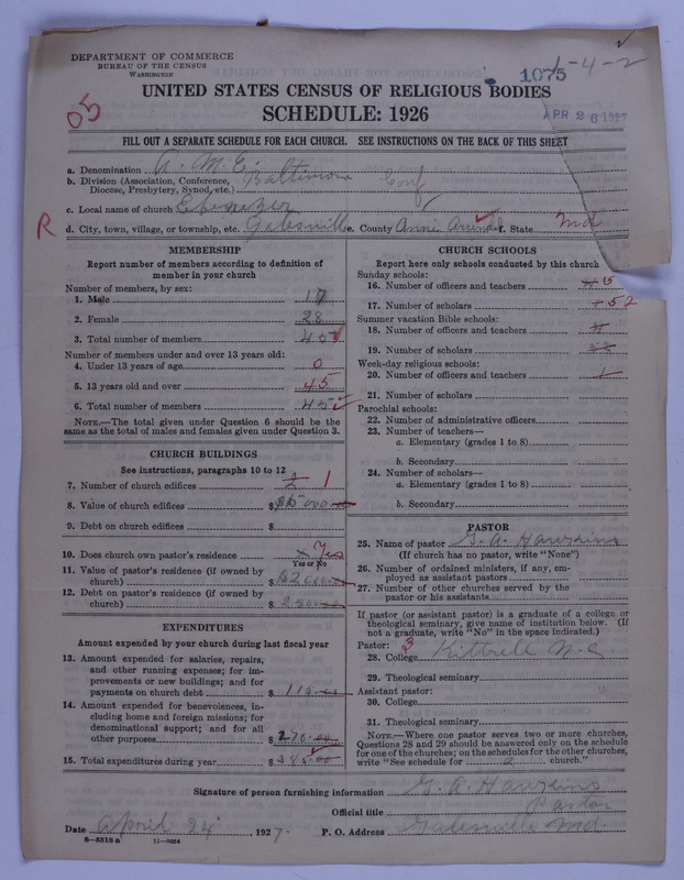 Scan of African Methodist Episcopal Church: 1075