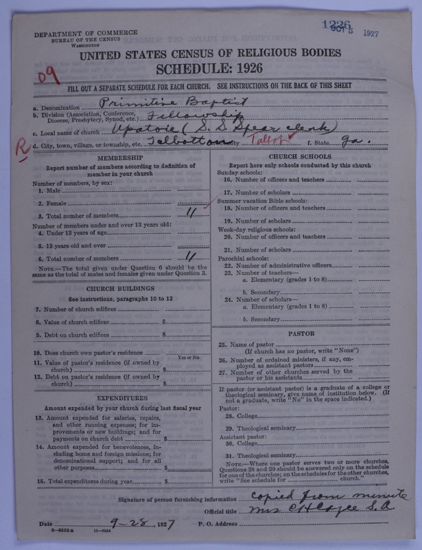 Scan of Primitive Baptists: 1226