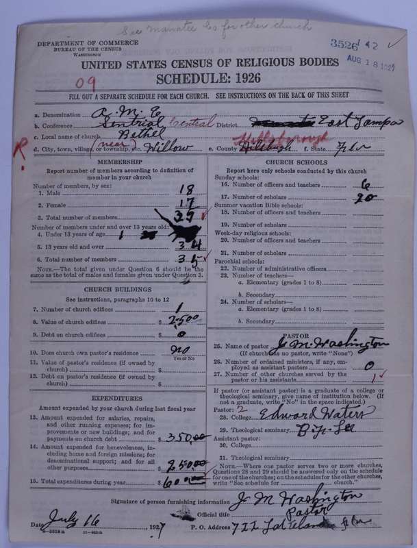 Scan of African Methodist Episcopal Church: 3526