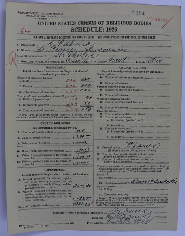 Scan of Roman Catholic Church: 7481