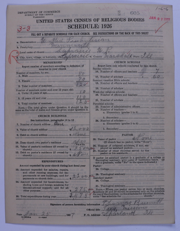 Scan of United Presbyterian Church of North America: 605