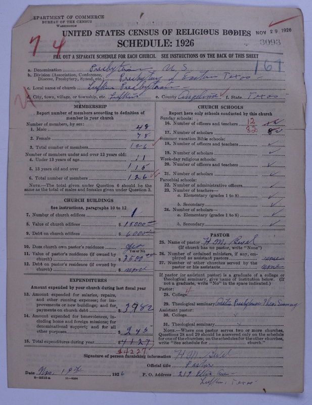 Scan of Presbyterian Church in the United States: 3093