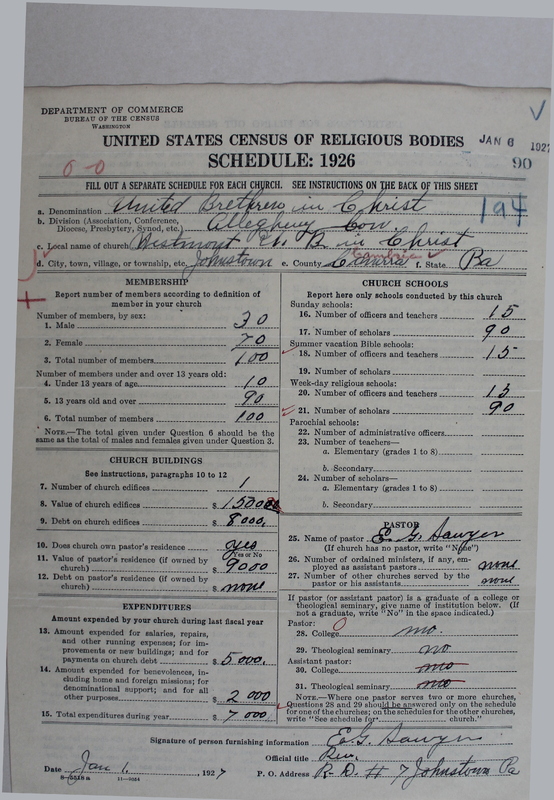 Scan of Church of the United Brethren in Christ: 90