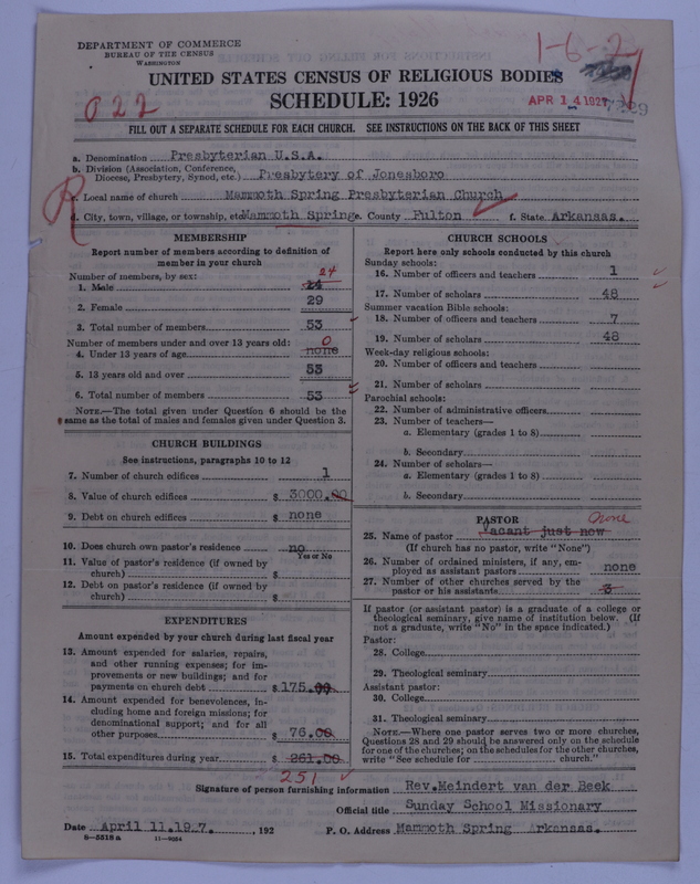 Scan of Presbyterian Church in the United States of America: 7229