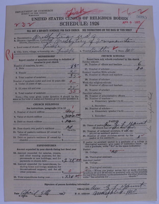 Scan of Presbyterian Church in the United States of America: 5085