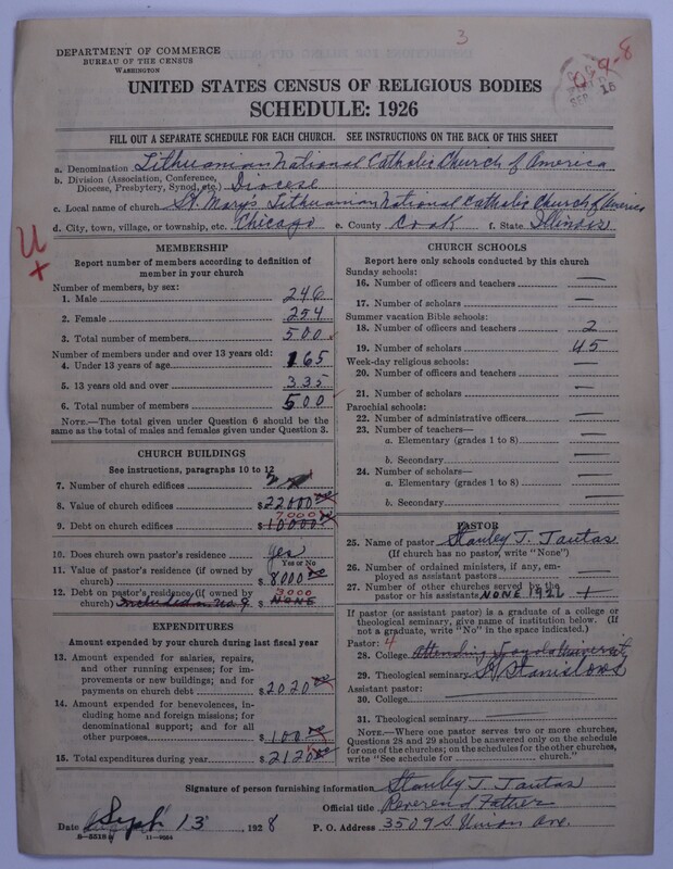 Scan of Lithuanian National Catholic Church of America: 3