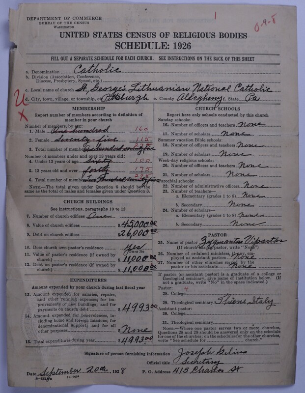 Scan of Lithuanian National Catholic Church of America: 1