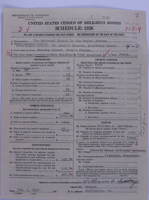 Scan of Reformed Church in the United States: 336