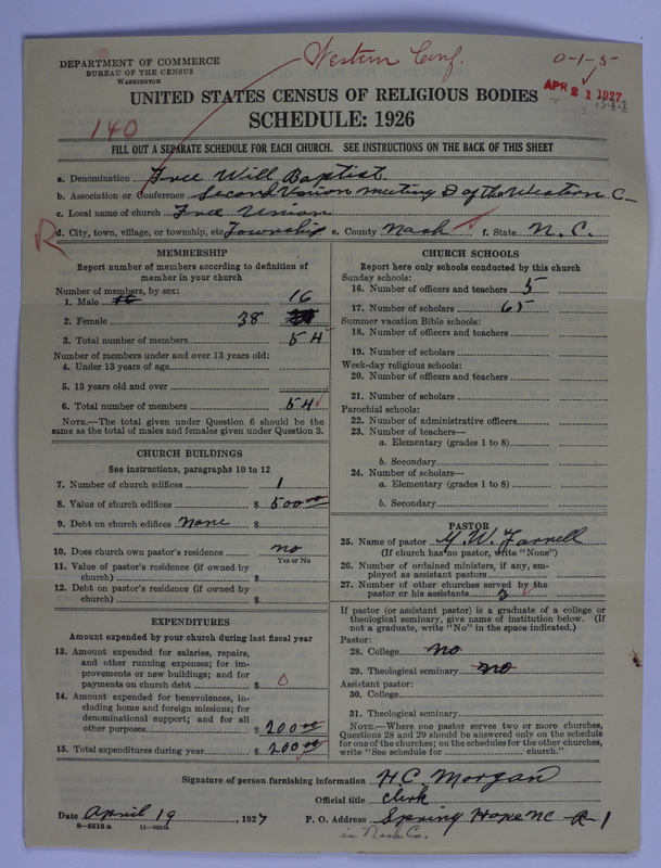 Scan of Free Will Baptists: 344
