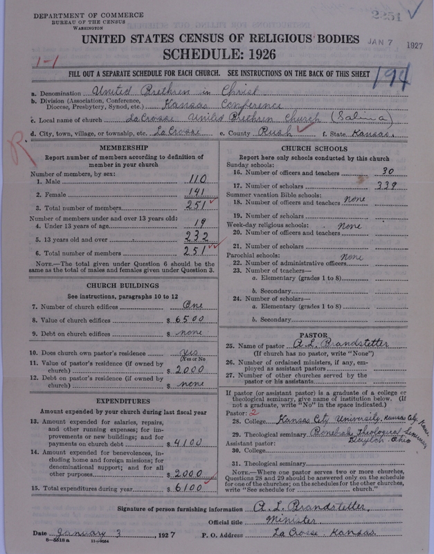 Scan of Church of the United Brethren in Christ: 2251