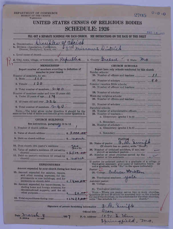 Scan of Disciples of Christ: 2705