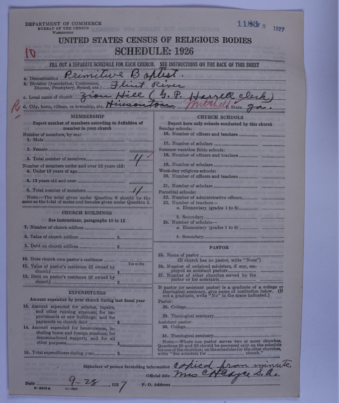 Scan of Primitive Baptists: 1188