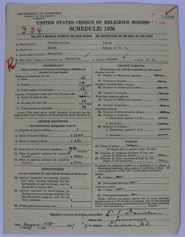 Scan of Presbyterian Church in the United States of America: 5492